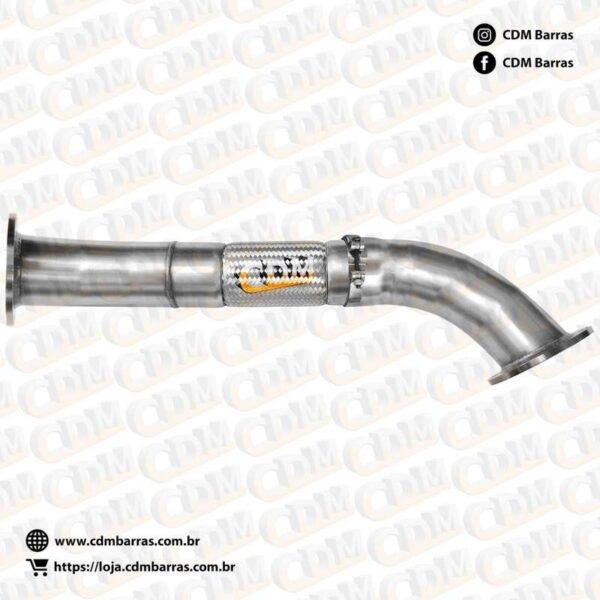 Tubo de Escape / Escapamento - Aplicado em Mercedes O-500 UA - Com Abraçadeira - Padrão CDM (ES255.1) C463