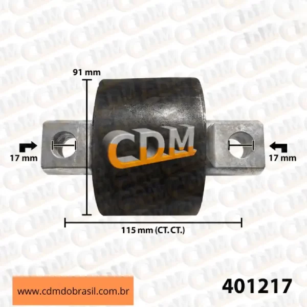 401217 Kit Reparo Barra de Reação - Aplicado no Volvo B7R / B9R (401217)