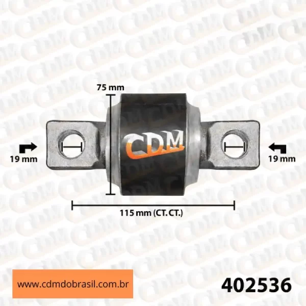402536 Kit Reparo Barra de Reação Aplicado no Volvo B11
