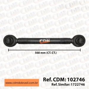102746 Barra de Reação Barra Tensora Aplicação Scania Série 4 Caminhão