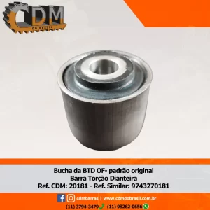Ref. Similar: 9743270181 Bucha da Barra torção/ Facão Dianteira OF 1721- padrão original Referência: 20181