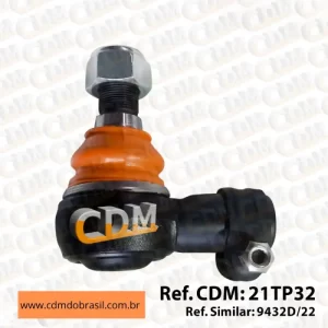 Ref. Similar: 9432D/22 Ponteira do Pistão - Rosca M22 x 1,5 Direito (21TP32) comprimento: 90 mm Referência: 21TP32