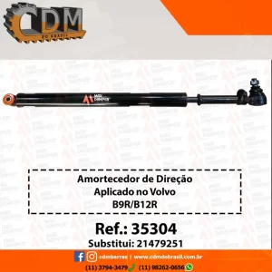 Ref. Similar: 21479251 Amortecedor aplicado no Volvo B7R/ B9R/ B12R - Dianteiro - 35304 Referência: 35304 CDM/ MaxDamper