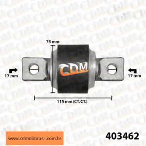 Série Similar: 3093462 / 85104224 Kit Reparo Barra de Reação - Aplicado no Volvo B11 / B12 (403462) comprimento: 115mm peso: 2 kg Referência: 403462