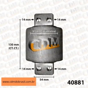40881 Kit Reparo Barra de Reação - Aplicado no Volvo B10M / B58 (40881)