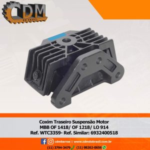 6932400518 - Coxim Traseiro Suspensão Motor MBB- WTC3359