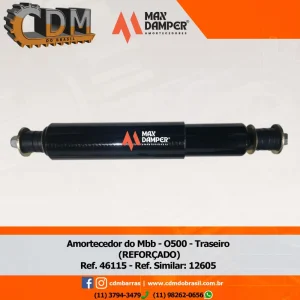 Ref. Similar: 12605 Amortecedor Reforçado do Mbb - O500 - Traseiro/ 3 eixo - 46115 Referência: 46115