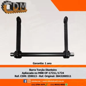 259013 estabilizador dianteiro Mbb OF 1721L – Barra de Torção Mercedez Bens – Ref. Similar : 3843200511