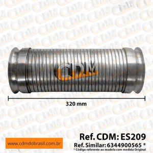ES209 - Tubo de Escape/ Escapamento - Aplicado em Mercedes O-500 Euro 3 - 4.1/2 (ES209)