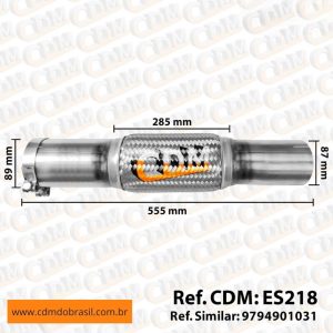 ES218 Tubo de Escape Escapamento Aplicado em Mercedes LO-916 Parcial ES218