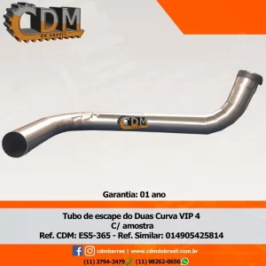 Ref. Similar: 014905425814 Tubo de escape do Mbb Duas Curva VIP 4 Referência: ES5-365