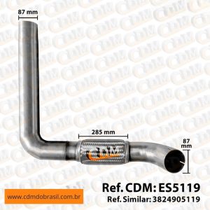 Série Similar: 6954902119 Tubo de Escape/ Escapamento - Aplicado em Mercedes O-500 R (ES5119) comprimento: 920 mm peso: 4.3 kg diâmetro do tubo: 89 mm Item de reposição: ES910 Referência: ES2119
